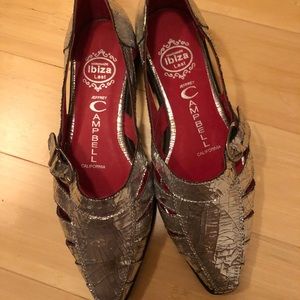 Jeffrey Campbell silver flats